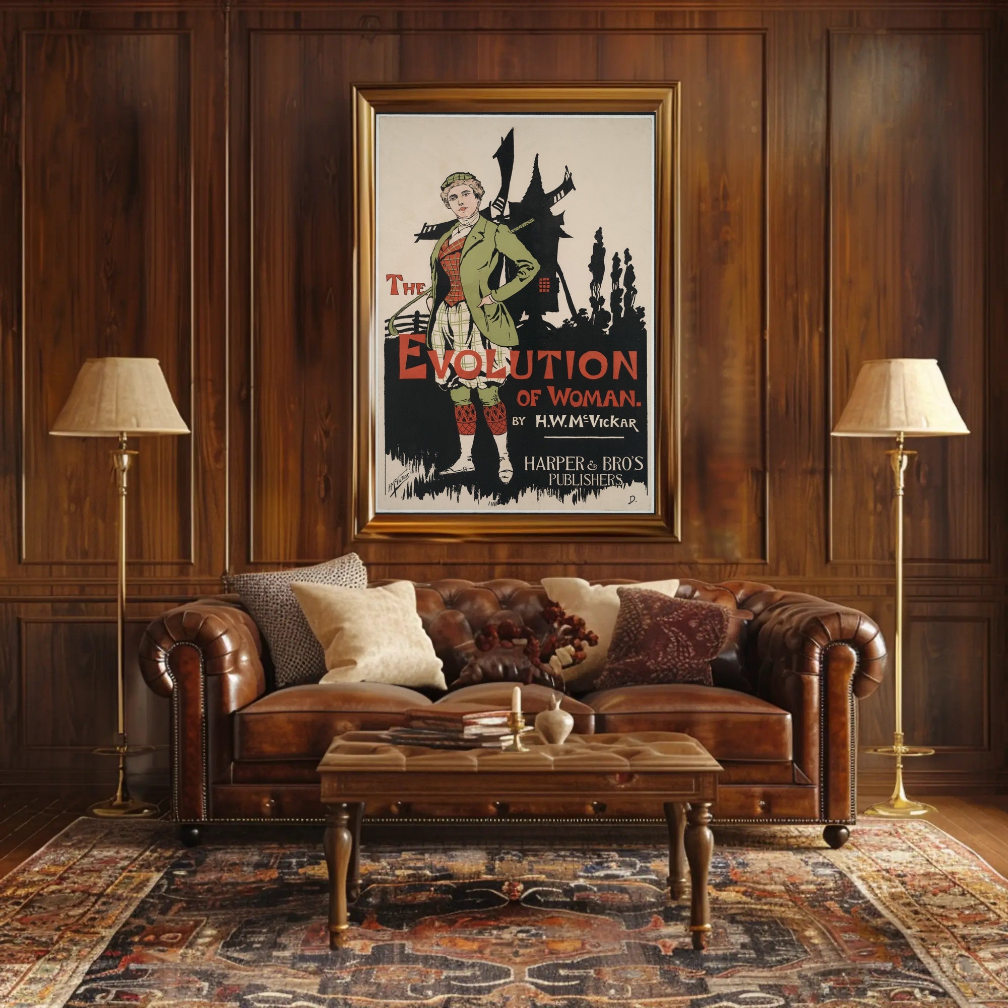 Evolution Of Woman Art Print Poster Vintage Decor
