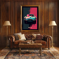 Retro Car Art Poster PosterGoat