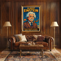 Albert Einstein Revolutionizing Poster