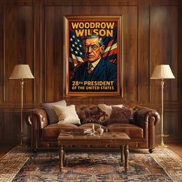 Woodrow Wilson 28th President Poster Scenic Wall Art