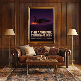 F-111 Aardvark Swing-Wing Cold War Military Poster
