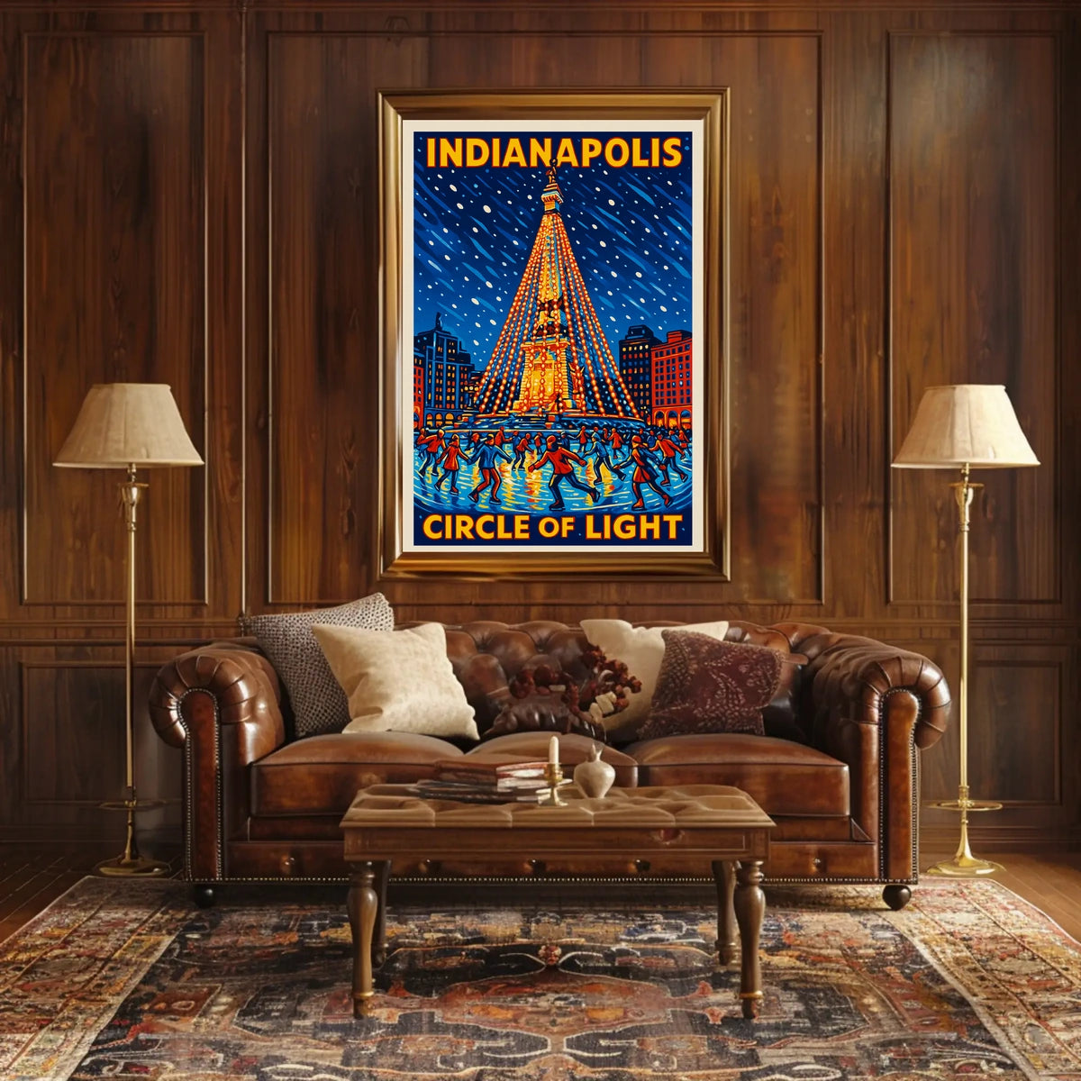Indianapolis Circle Of Light Poster