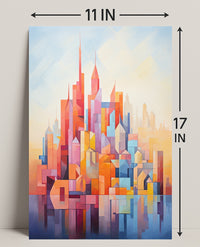 Abstract Cityscape Abstract Poster