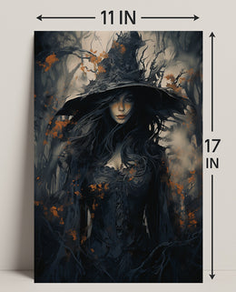 Enigmatic Forest Witch Poster