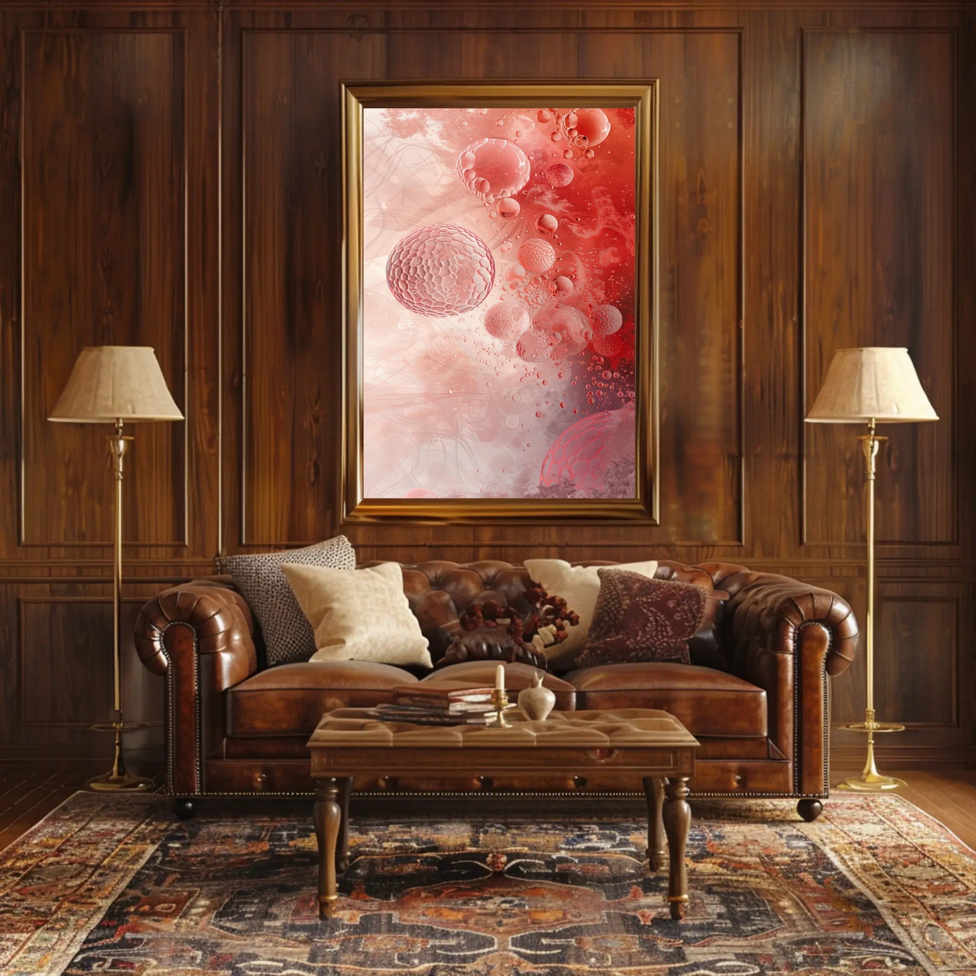 Abstract Cellular Art Poster