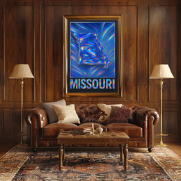 Missouri In Vibrant Waves Poster