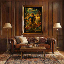 Jim Thorpe Legend Across Fields Poster Art PosterGoat