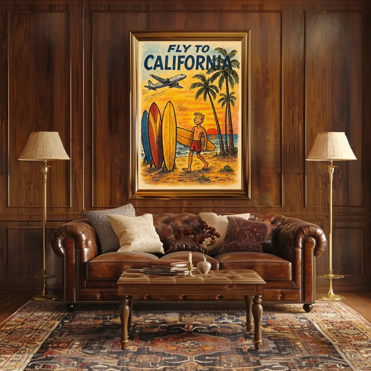 Fly to California Poster
