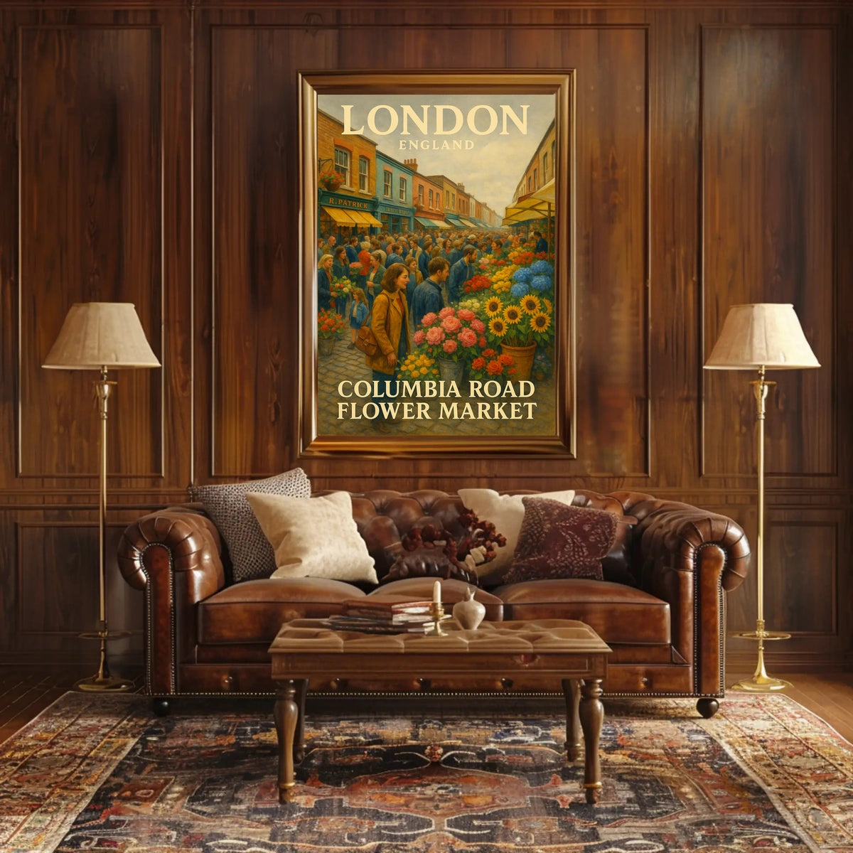 Columbia Road Flower Market Poster