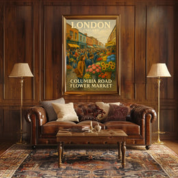Columbia Road Flower Market Poster