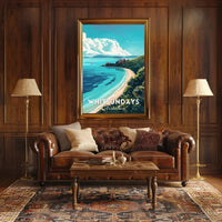 Whitsundays Scenic Illustration Travel Poster