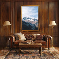 Majestic Alpine Landscape Photorealistic Mountain Poster