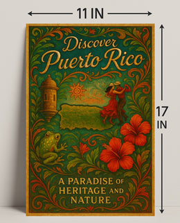 Discover Puerto Rico Vintage Poster Art PosterGoat
