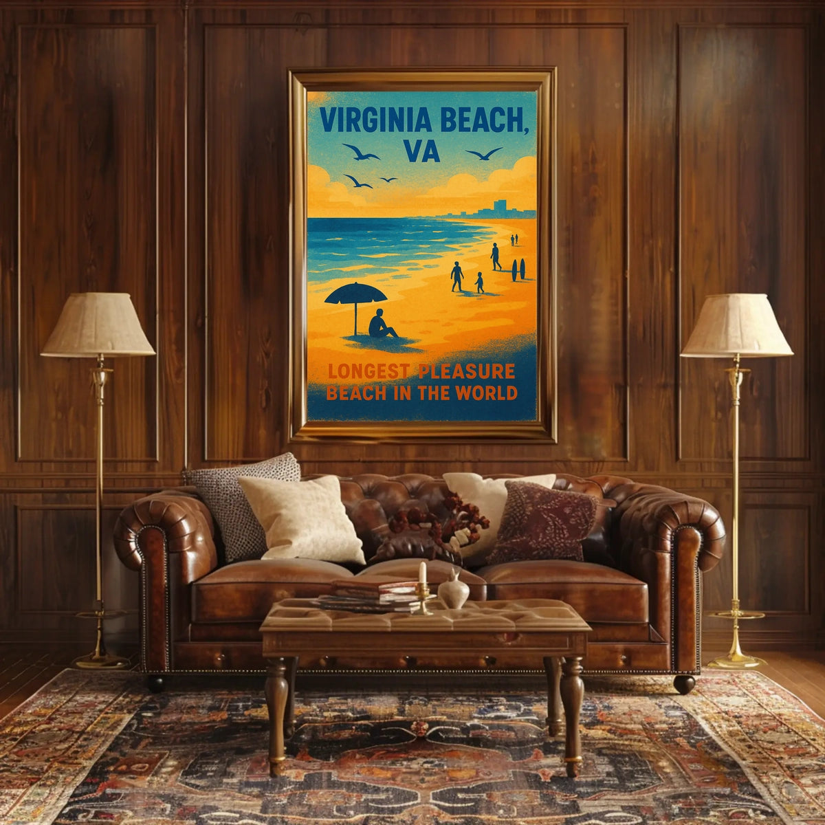 Virginia Beach, VA Longest Pleasure Beach Poster