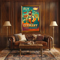 Germany Travel Adventure Retro-Modern Illustrated Travel Poster PosterGoat