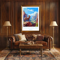 Zion National Park Illustration Poster