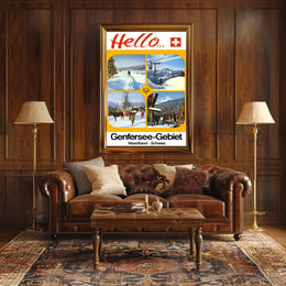 Hello from the Genfersee-Gebiet Poster