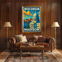 Wisconsin Capitol in Madison Poster