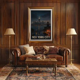 New York City Nightscape Poster