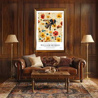 William Morris Vintage Bee Botanical Artistic Poster