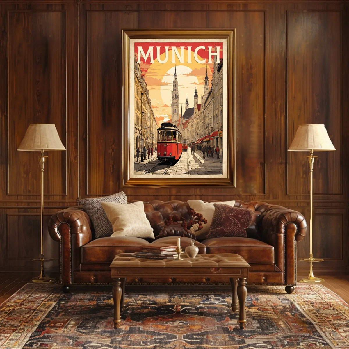 Munich Vintage Travel Poster