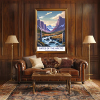 Vintage Scenic Landscape: Gates of Arctic National Park Poster
