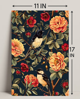 Birds And Blossoms William Morris Art Poster