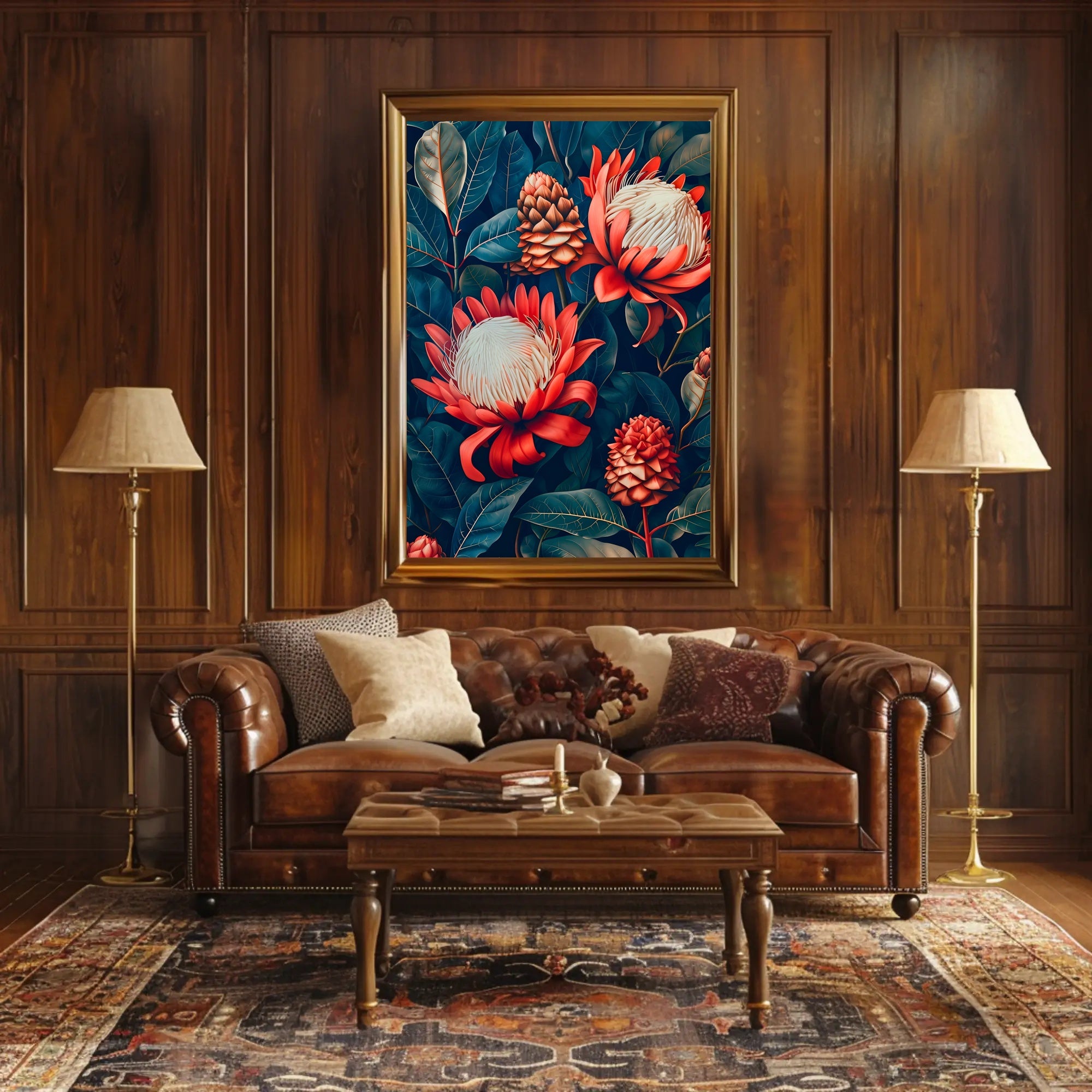 Vibrant Floral Symphony Wall Art Print