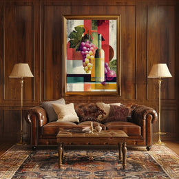 Abstract Vineyard Abstract Poster