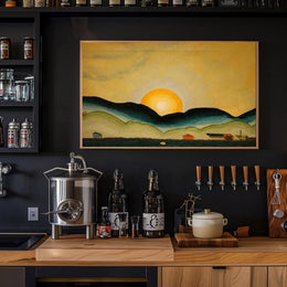Sunrise Over Hills Poster