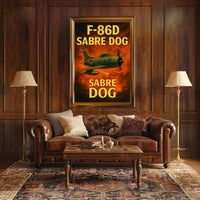 F-86D Sabre Dog Poster PosterGoat