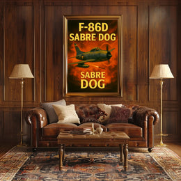 F-86D Sabre Dog Poster PosterGoat
