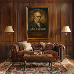 James Buchanan Patriotic Vintage Poster Art Print