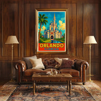 Orlando, Florida Enchanted Destination Poster