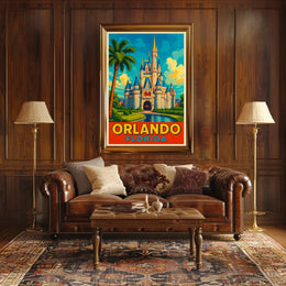 Orlando, Florida Enchanted Destination Poster