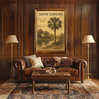 South Carolina Serenity Coastal Charm Decor Lovers Poster