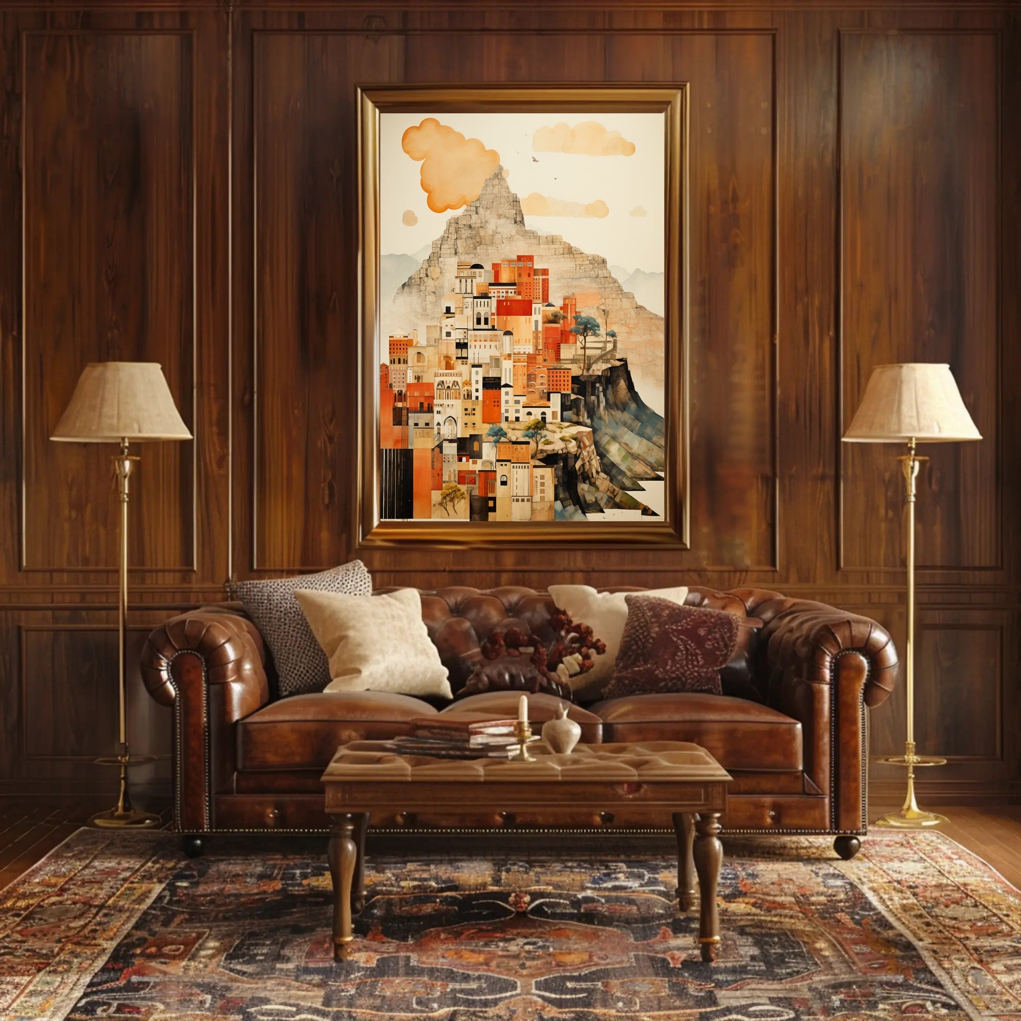 Urban Mountain Dreamscape Poster