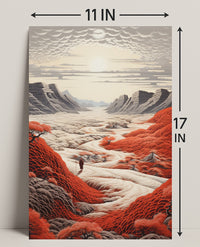 Journey Through The Crimson Valley Poster