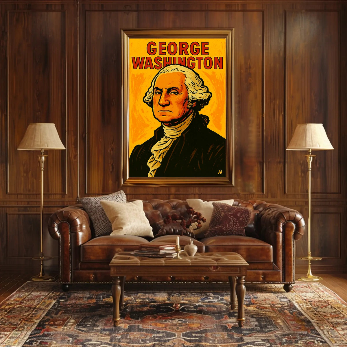 George Washington Portrait Historical Heritage Founding Era Poster