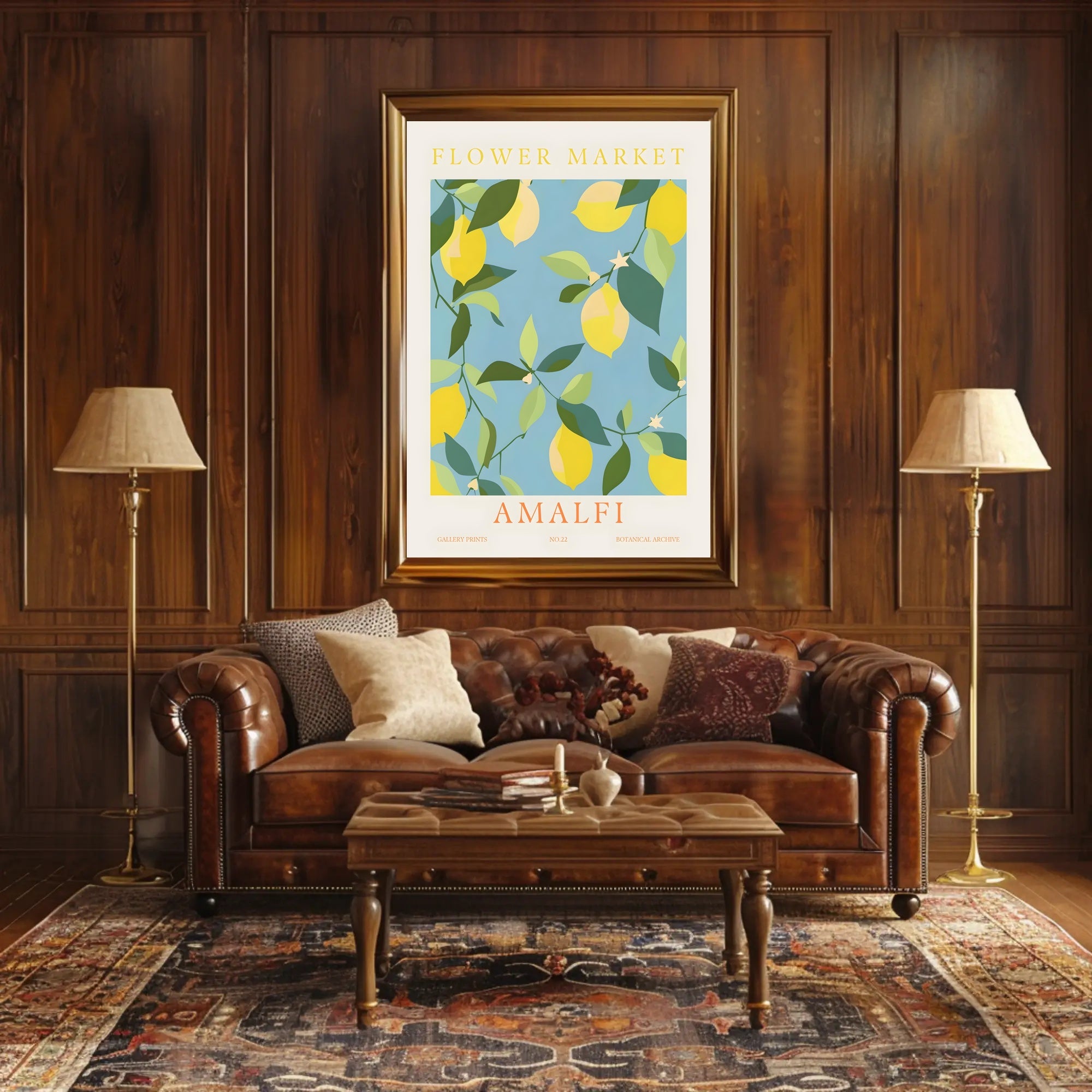 Amalfi Botanical Print Poster