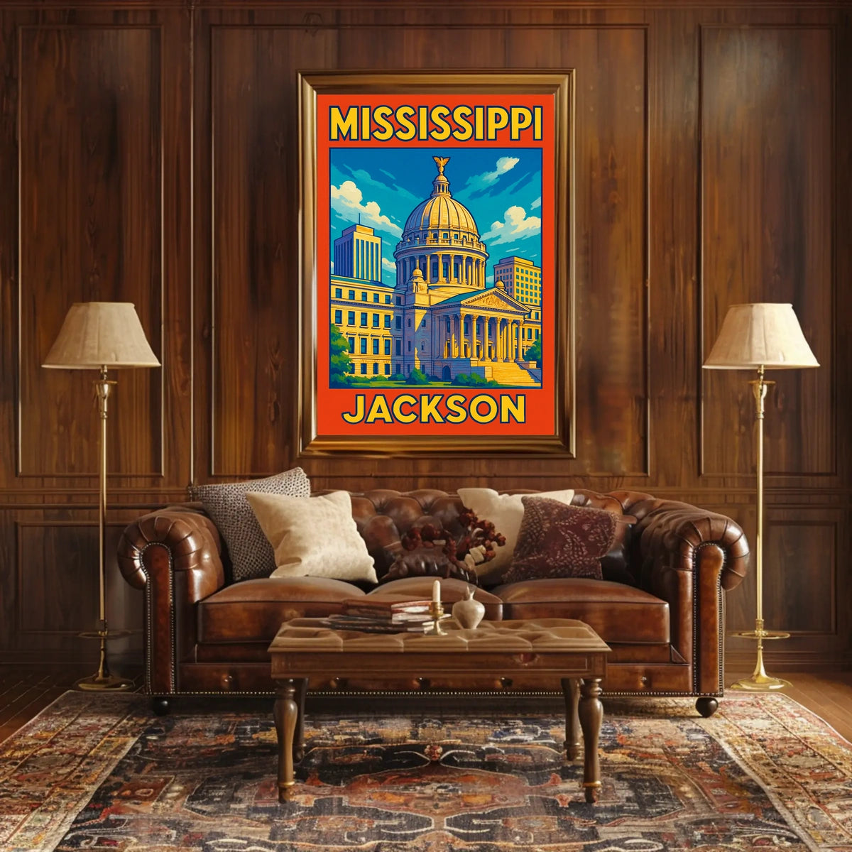 Mississippi State Capitol Jackson Poster