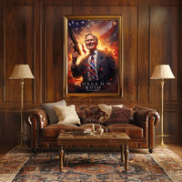 Commemorative Portrait of George H.W. Bush Poster