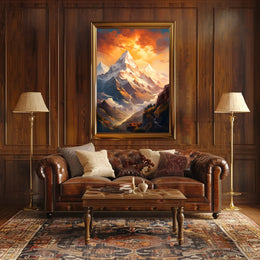 Majestic Mountain Landscape Poster