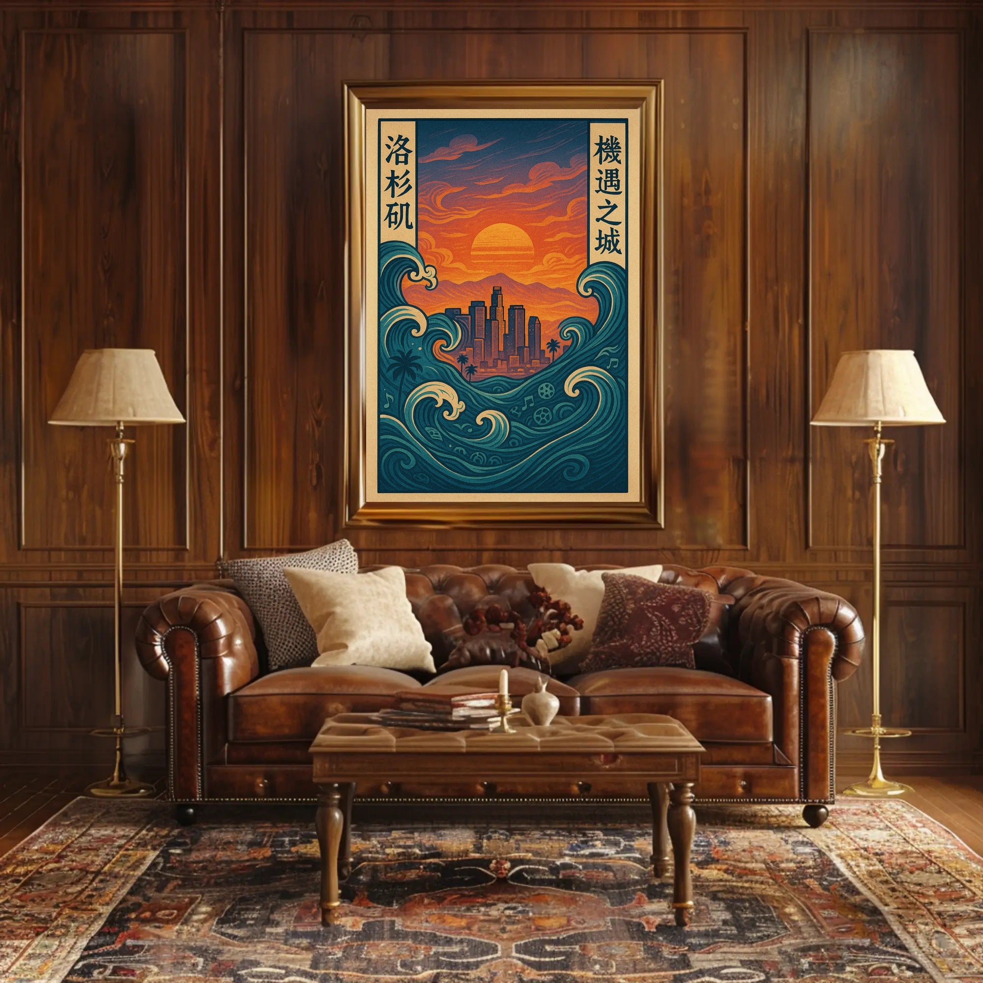 Los Angeles Sunset Fusion Urban or Cityscape Poster