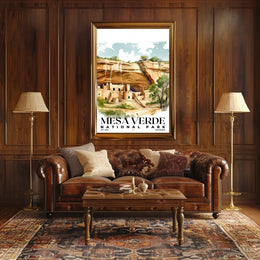 Mesa Verde Watercolor Wall Art Poster