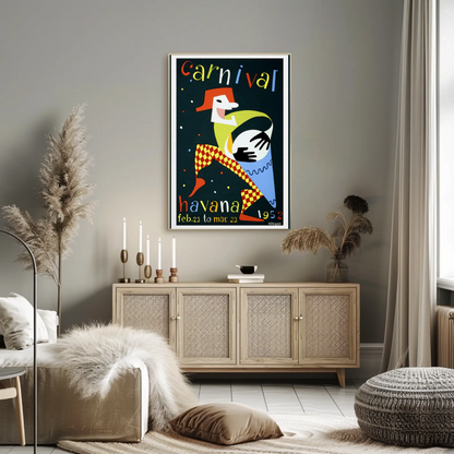 Havana Vintage Poster Carnival 1952