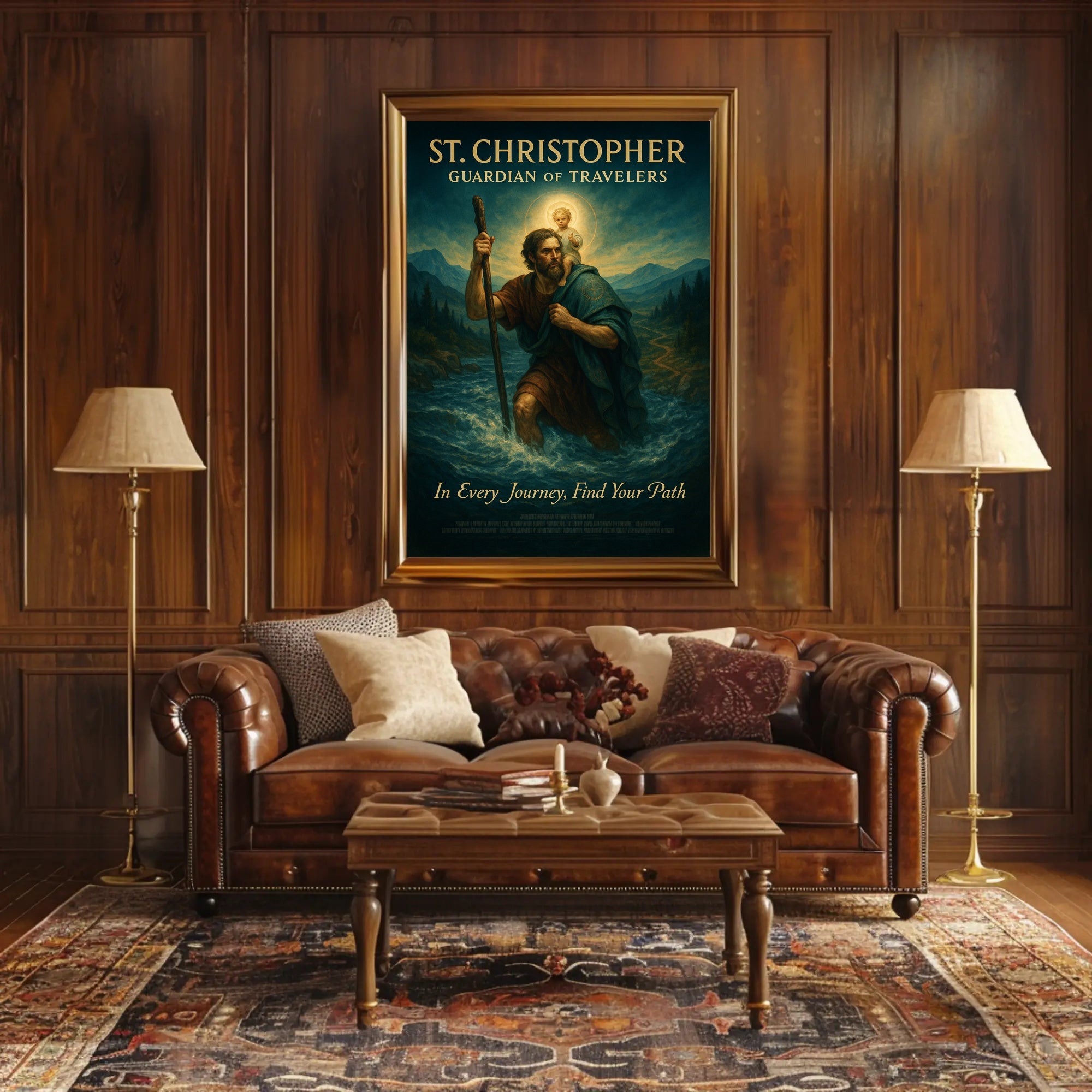 St. Christopher Guardian Of Travelers Poster