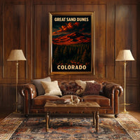 Great Sand Dunes of Colorado Poster