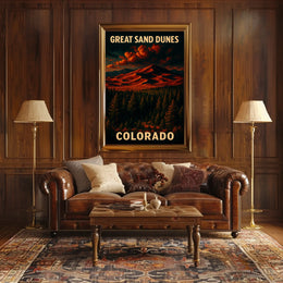 Great Sand Dunes of Colorado Poster