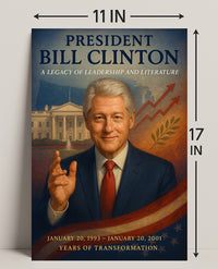 Bill Clinton Years of Transformation Poster PosterGoat